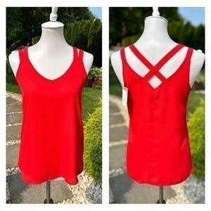 Pink Rose red tank top